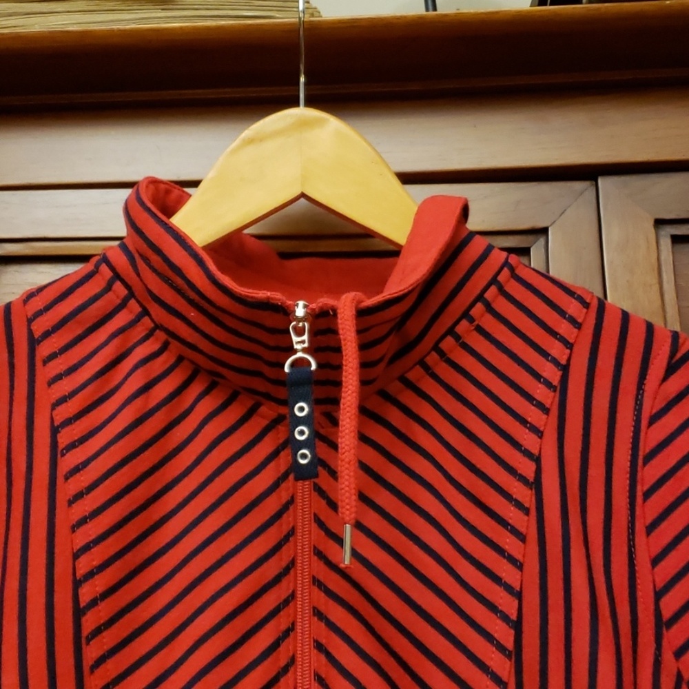 Northstyle Red & Black Stripe Blouse Size M - Picture 4 of 8